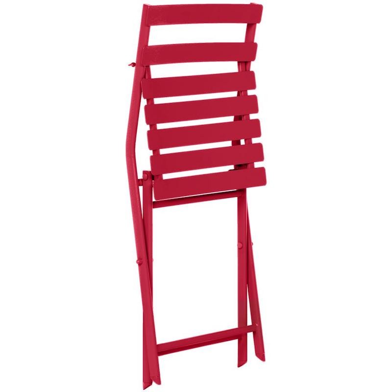 Couleur de la chaise de jardin pliante : rouge