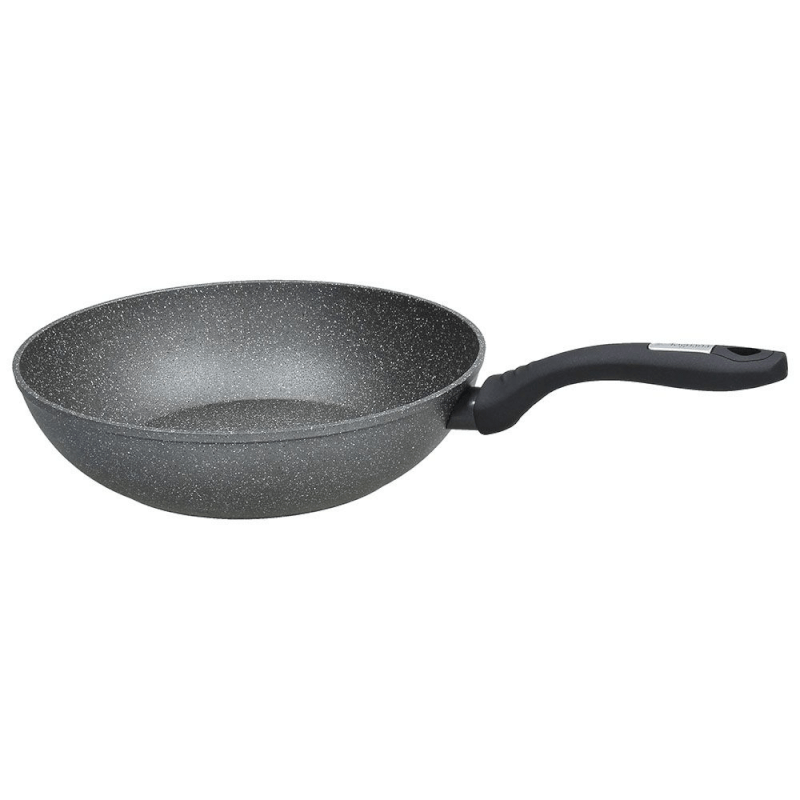 Mythos Wok 28 cm en aluminium gris