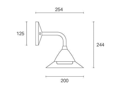 Applique murale LED 20W 4000K ligne pétunia blanche