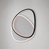 Plafoniera bicolore con LED CCT e telecomando, H.5 x L.45x37 cm