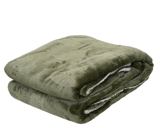 Coperta poliestere albero verde scuro 130x170cm