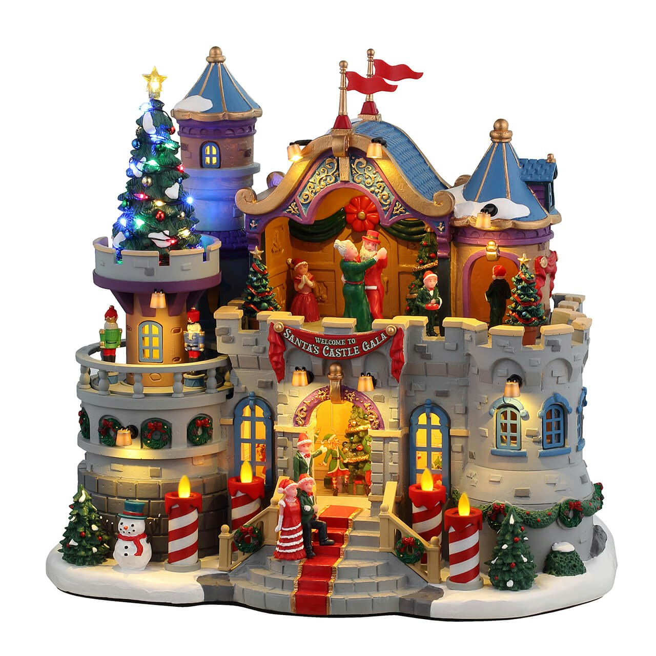 Castello di Babbo Natale 24,5x27,5x17 cm