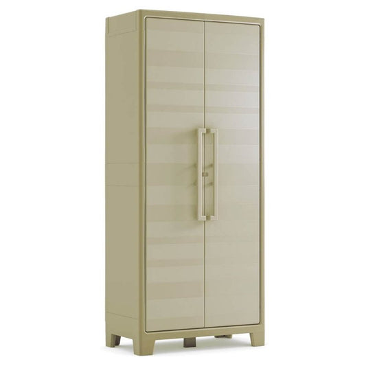 Armoire haute Gulliver beige sable 80x44x182 cm