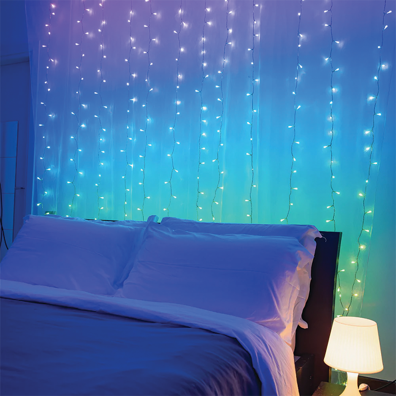 Twinkly cutain WALL RGB et Blanc Chaud 210 LEDs