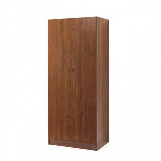 Armoire de chambre avec 2 portes en noyer antique, 90x60xh 180 cm