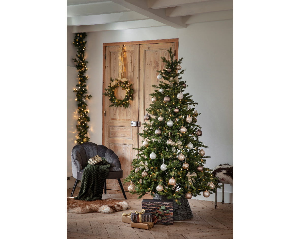 Sapin de Noël en pin Allison H 240 x ø 152 cm