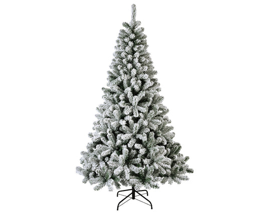 Albero innevato verde e bianco 96x150 cm