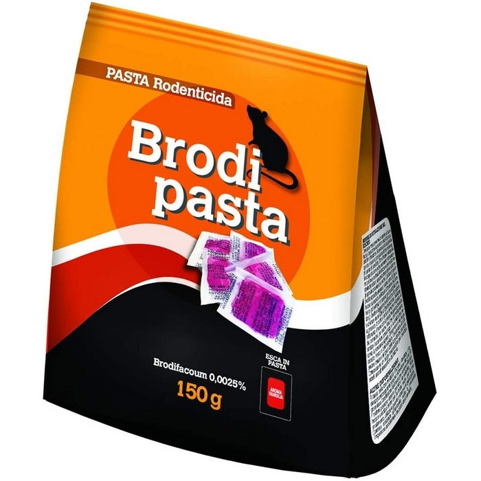 BRODI Appât Rodenticide en Pâte Fraîche - 15 Sachets de 10 gr