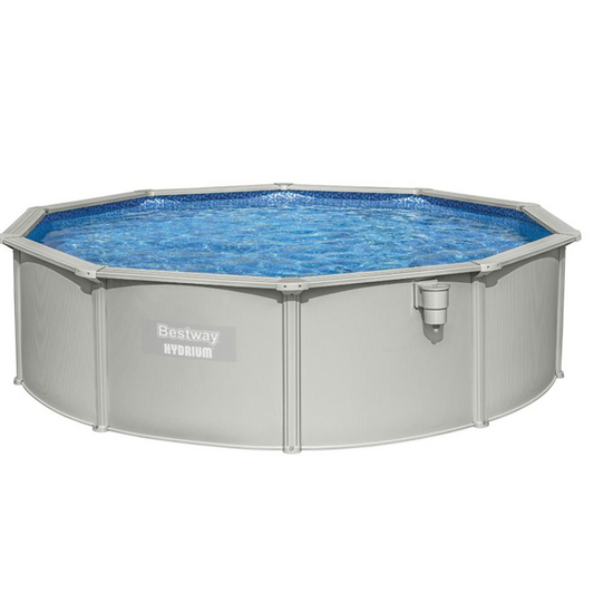 Piscine hors sol Hydrium ronde 460x120 cm grise