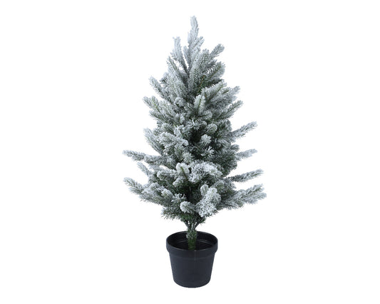 Albero innevato verde/bianco 40x60 cm